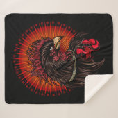 Boxing Rooster Sherpa Deken (Voorkant (horizontaal))