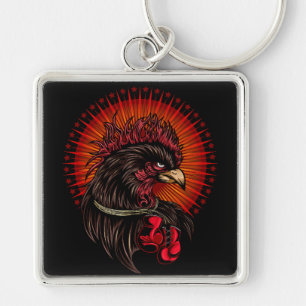 Boxing Rooster Sleutelhanger