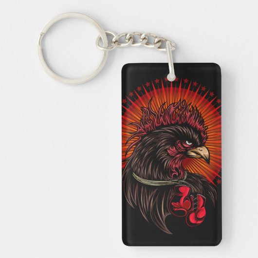 Boxing Rooster Sleutelhanger (Voorkant)