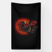 Boxing Rooster Spandoek (Verticaal)