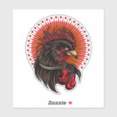 Boxing Rooster Sticker (Vel)