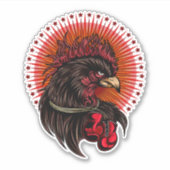 Boxing Rooster Sticker (Voorkant)
