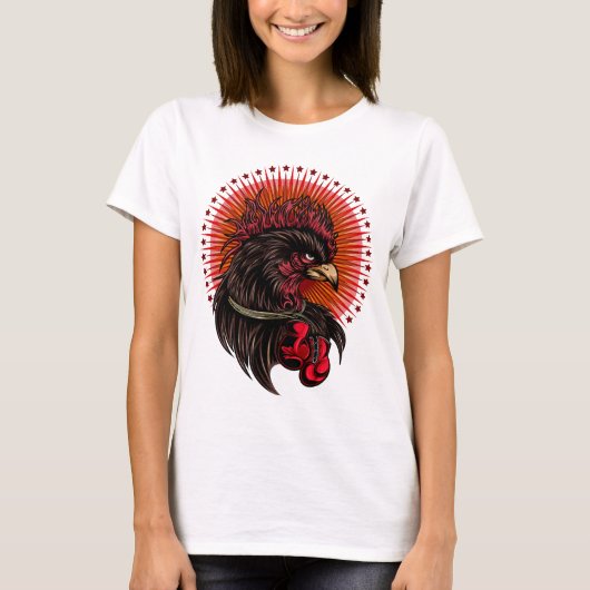 Boxing Rooster T-shirt (Voorkant)