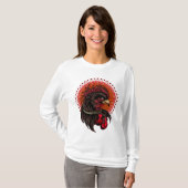 Boxing Rooster T-shirt (Voorkant volledig)