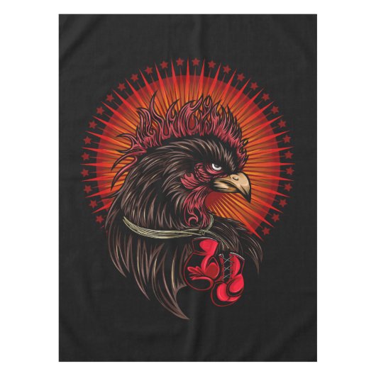 Boxing Rooster Tafelkleed (Voorkant)