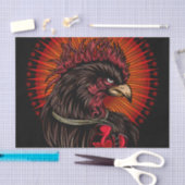 Boxing Rooster Tissuepapier (Craft)