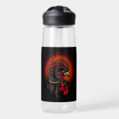Boxing Rooster Waterfles (Voorkant)