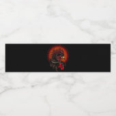 Boxing Rooster Waterfles Etiket (Enkel label)