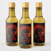 Boxing Rooster Wijn Etiket (Flessen)