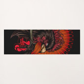 Boxing Rooster Yogamat (Achterkant (horizontaal))