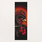 Boxing Rooster Yogamat (Achterkant)