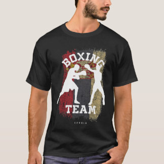 Boxing Serbia Combat Sports Fighter Boxing T-shirt