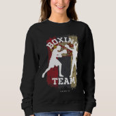 Boxing Serbia Combat Sports Fighter Boxing Trui (Voorkant)