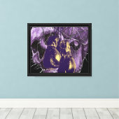 Boxing Skull met Lightning Wall Art Canvas Afdruk (Insitu (Houten vloer))