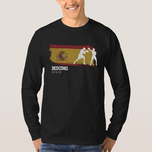 Boxing Spain Combat Sports Fighter Boxing T-shirt (Voorkant)
