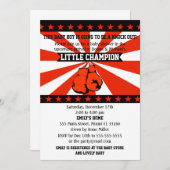 Boxing Sports Baby Boy Shower Uitnodiging (Voorkant / Achterkant)