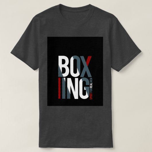 Boxing Sports voor echte mannen Grafisch T-shirt (Design voorkant)