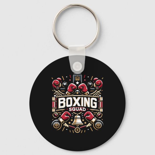 Boxing Squad Boxing Gear voor Boksers Sleutelhanger (Voorkant)