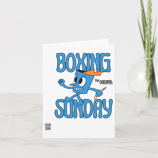 Boxing Sunday Knockout Punch Heavyweight Champion Kaart (Voorkant)