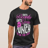 Boxing Training Jab Upper Cut Punch Knockdown T-shirt (Voorkant)