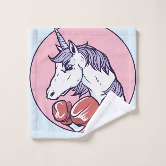 Boxing Unicorn Bad Handdoek (Wasdoekje)