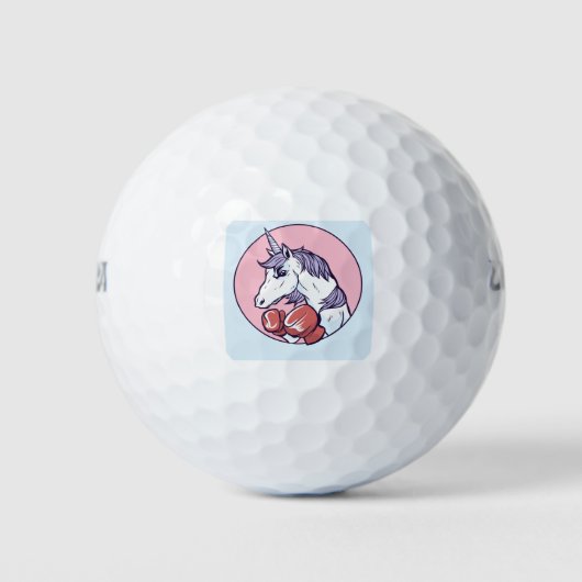 Boxing Unicorn Golfballen (Voorkant)