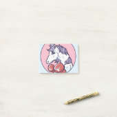 Boxing Unicorn Post-it® Notes (Op bureau)