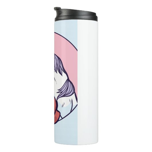 Boxing Unicorn Thermosbeker (Geroteerd rechts)