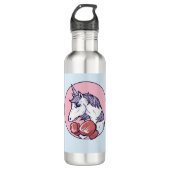Boxing Unicorn Waterfles (Voorkant)