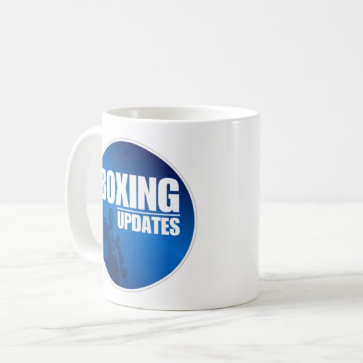 Boxing Updates Officiële Logo Mok (Voorkant links)