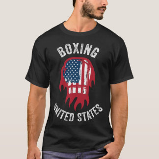 Boxing USA Support the Team USA Flag Boxer T-shirt