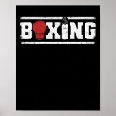 Boxing  vechter grappig gym boxer poster (Voorkant)