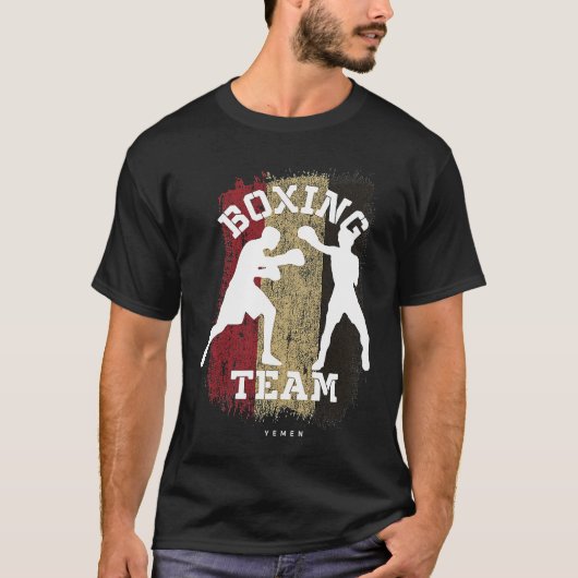 Boxing Yemen Combat Sports Fighter Boxing T-shirt (Voorkant)
