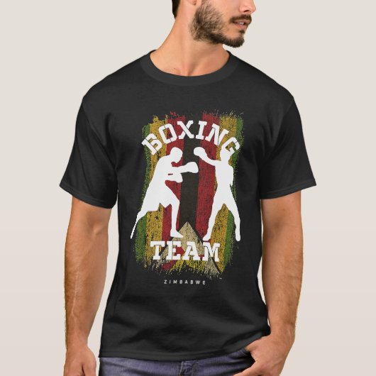 Boxing Zimbabwe Combat Sports Fighter Boxing T-shirt (Voorkant)