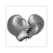 Boxinghandschoenen Design Wooden Stamp Rubberstempel (Afrduk)