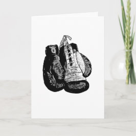 Boxinghandschoenen feestdagen kaart
