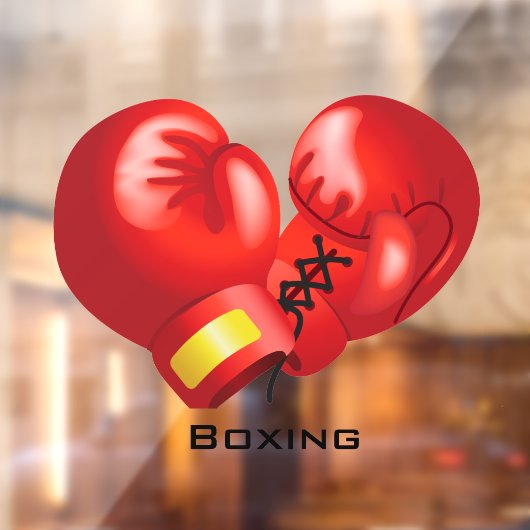 Boxinghandschoenen Raamsticker (Vel 2)