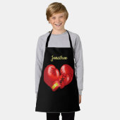 Boxinghandschoenen Schort (Gedragen)