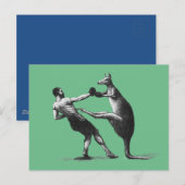 boxingkangoeroe briefkaart (Voorkant / Achterkant)