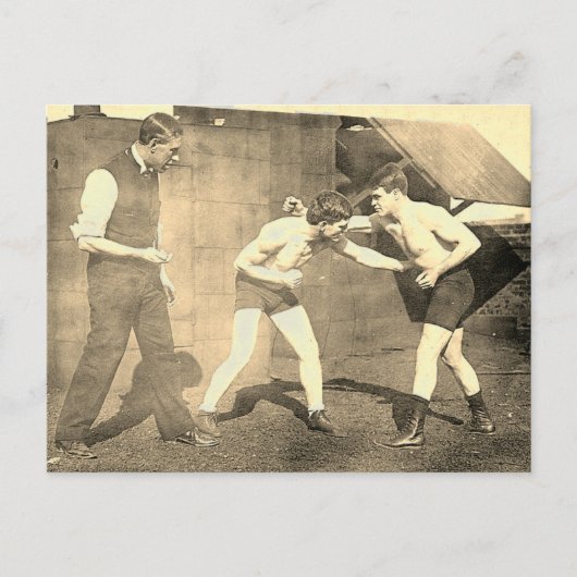 Boxingpraktijk 1913 briefkaart (Voorkant)