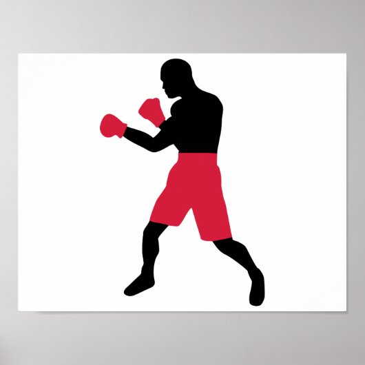 Boxingstrijder Poster (Voorkant)