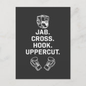 Boxingtechniek Jab-haakje Opleiding Briefkaart (Voorkant)