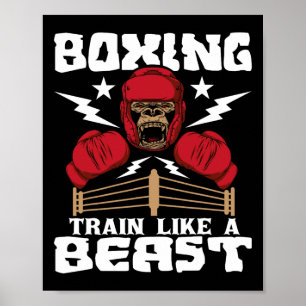 Boxingtrein als een beest - kickboxer G Poster