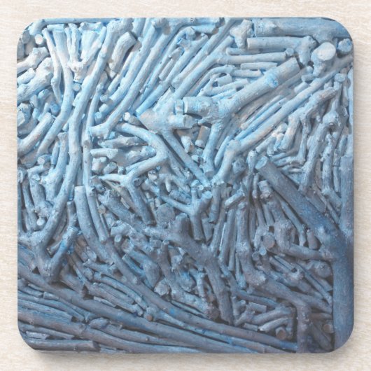 Boxknipsels: blauw bier onderzetter (Voorkant)