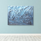 Boxknipsels: blauw canvas afdruk (Insitu (Houten vloer))