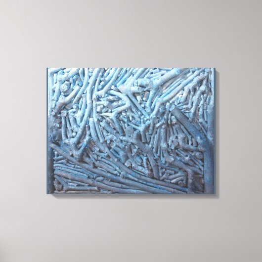 Boxknipsels: blauw canvas afdruk (Voorkant)