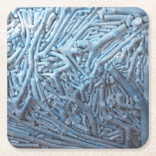 Boxknipsels: blauw kartonnen onderzetters (Voorkant)