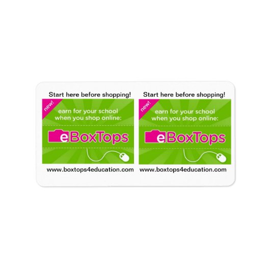 Boxtops voor Onderwijs Stickers (Voorkant)