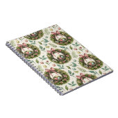 Boxwood Easter Wreath Pink Bow with Egg Notitieboek (Rechterzijde)