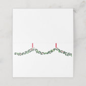 Boxwood Garland Kerstkaart Plaatskaartje (Buitenkant ongevouwen)
